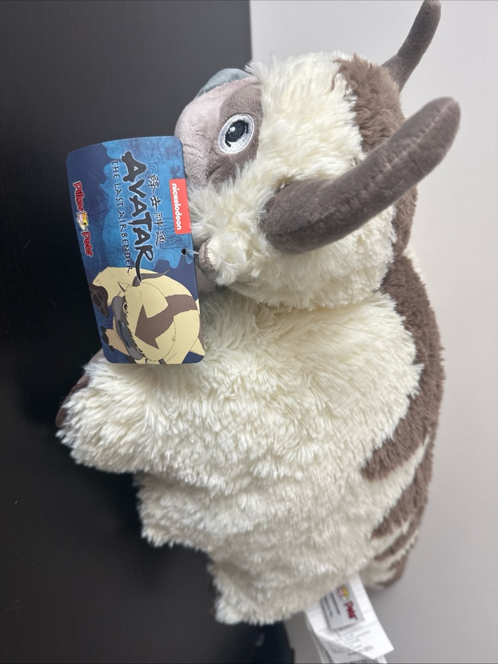 Nickelodeon Appa Pillow pet plush- Cream, Brown & Gray